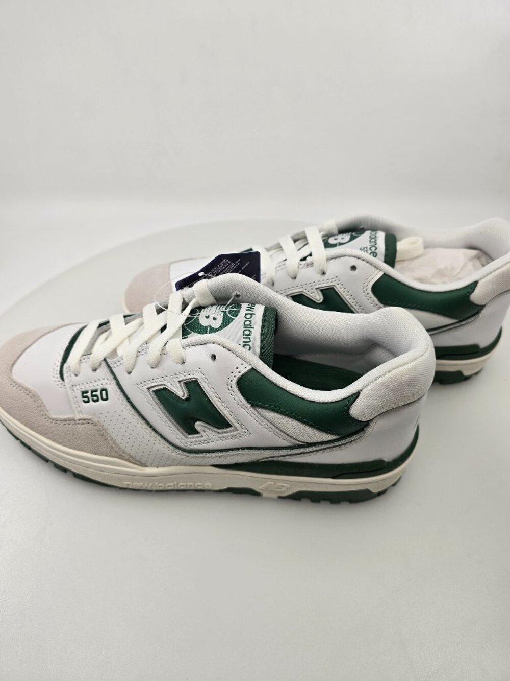 New Balance 550 'White Green' BB550WT1 SIZE 8D